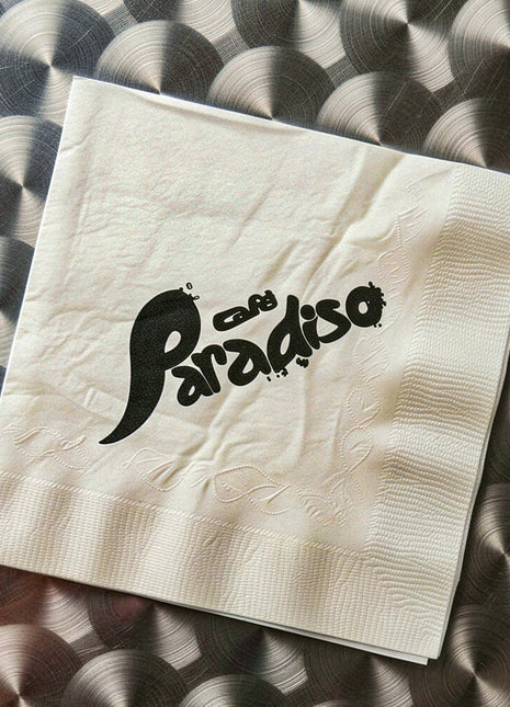 the album cover for Mykki Blanco - Cafe Paradiso - Silver [Colored Vinyl] [Deluxe] [Limited Edition] (Slv)