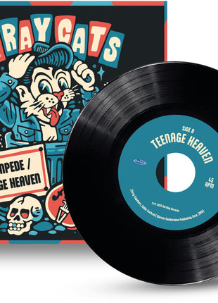 the album cover for Stray Cats - Stampede / Teenage Heaven