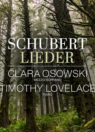 the album cover for Clara / Timothy Lovelace Osowski - Franz Schubert: Lieder