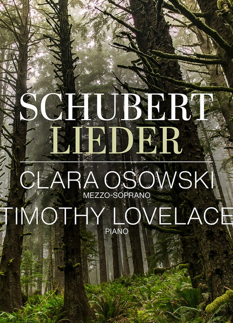 the album cover for Clara / Timothy Lovelace Osowski - Franz Schubert: Lieder