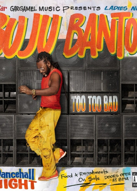 the album cover for Buju Banton - Too Too Bad [Colored Vinyl] (Phot)