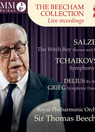 the album cover for Royal Philharmonic Orchestra / Sir Thomas Beecham - Beecham Collection - Salzedo: Witch Boy / Tchaikovsky: Symphony No. 3 / Delius: by the River / Grieg