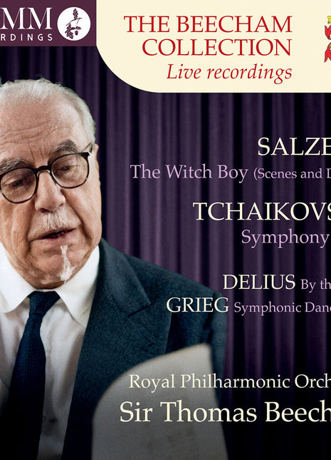 the album cover for Royal Philharmonic Orchestra / Sir Thomas Beecham - Beecham Collection - Salzedo: Witch Boy / Tchaikovsky: Symphony No. 3 / Delius: by the River / Grieg