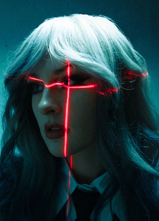 the album cover for Mothica - Somewhere in Between (transparent Light Blue Vinyl)