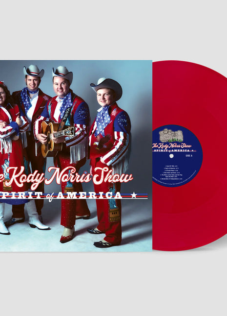 the album cover for Kody Norris Show - Spirit Of America - Red [Colored Vinyl] (Ofgv) (Red)