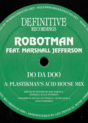 the album cover for Robotman Feat. Marshall Jefferson - Do Da Doo