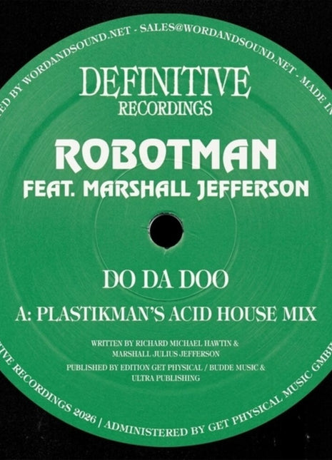the album cover for Robotman Feat. Marshall Jefferson - Do Da Doo