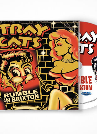 the album cover for Stray Cats - Rumble In Brixton (Live)