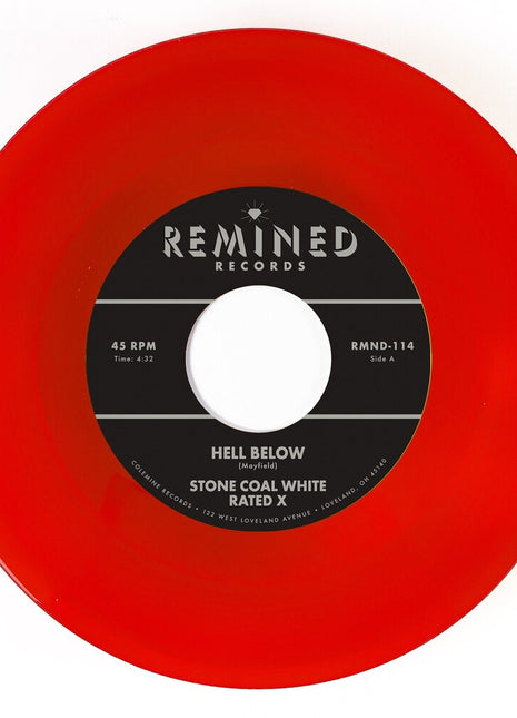 the album cover for Stone Coal White - Hell Below / Free - Clear Orange/Red [Clear Vinyl] (Org)