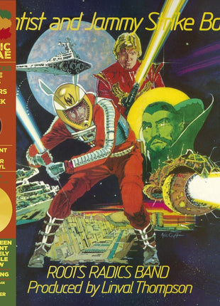 the album cover for Roots Radics Band - Scientist & Jammy Strike Back! (yellow Vinyl)