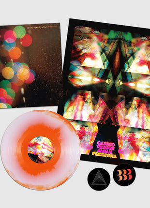 the album cover for Casino Versus Japan / Freescha - Split [Colored Vinyl] [Limited Edition] (Post) (Stic) [Reissue]