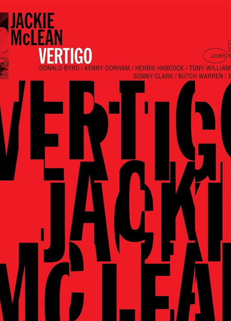 the album cover for Jackie Mclean - Vertigo (Blue Note Tone Poet Vinyl Edition) [180 Gram]