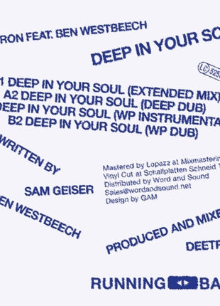 the album cover for Deetron - Deep in Your Soul