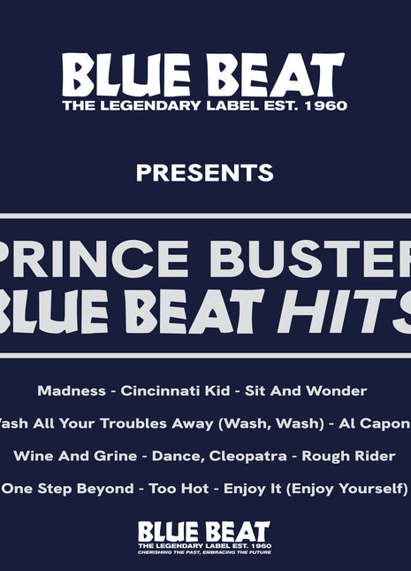 the album cover for Prince Buster - Blue Beat Hits