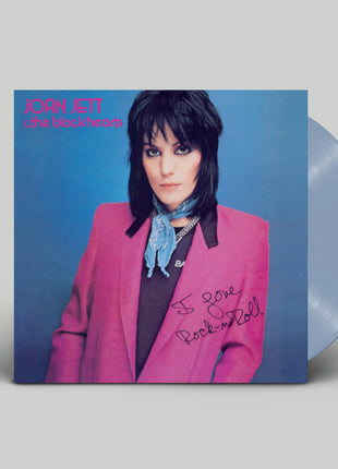 the album cover for Joan Jett  & The Blackhearts - I Love Rock 'n Roll (45th Anniversary) (Blue)