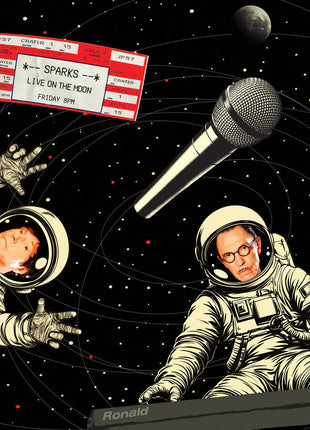 the album cover for Sparks - Sparks Live On The Moon