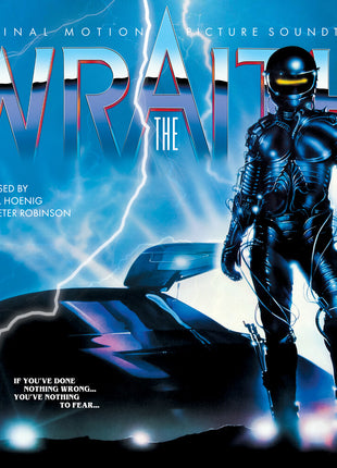 the album cover for Hoenig, Michael / Robinson, J Peter - The Wraith (Original Soundtrack)