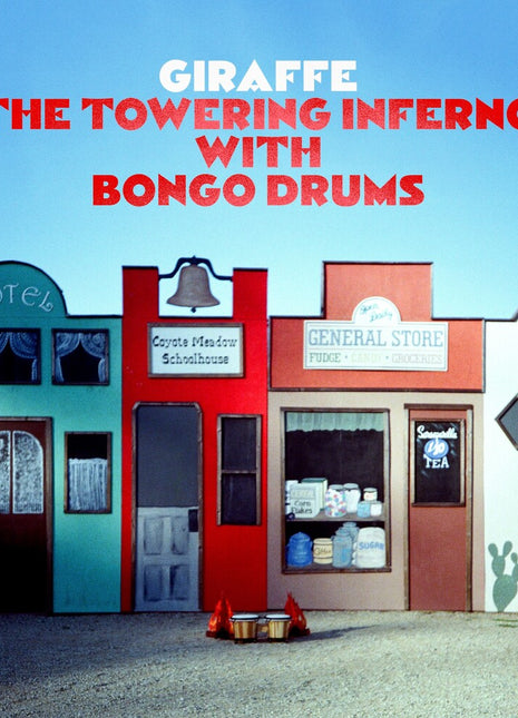 the album cover for Giraffe - Towering Inferno With Bongo Drums - Red [Colored Vinyl]