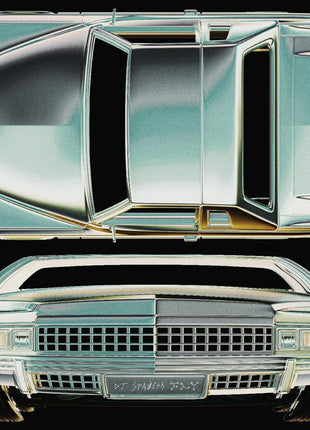 the album cover for DJ Spanish Fly - Cadillac Warning - Red [Colored Vinyl] (Ofgv) (Red)