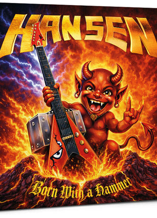 the album cover for Kai Hansen - Born With A Hammer