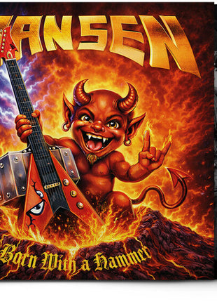 the album cover for Kai Hansen - Born With A Hammer