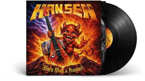 the album cover for Kai Hansen - Born With A Hammer