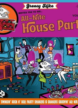 the album cover for Greasy Mike's 9: Invites You To His All-Nite / Var - Greasy Mike's 9: Invites You To His All-Nite / Var