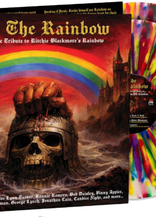 the album cover for Various Artists - Ride The Rainbow - The Ultimate Tribute to Ritchie Blackmore's Rainbow [Rainbow Splatter]