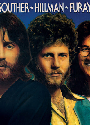 the album cover for Souther Hillman Furay Band - Souther Hillman Furay Band (Blue) [Clear Vinyl] [Limited Edition]