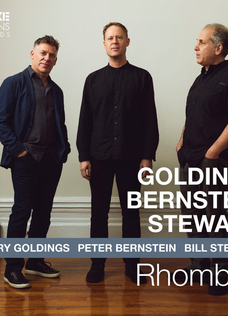 the album cover for Larry Goldings  / Bernstein,Peter / Stewart,Bill - Rhombus