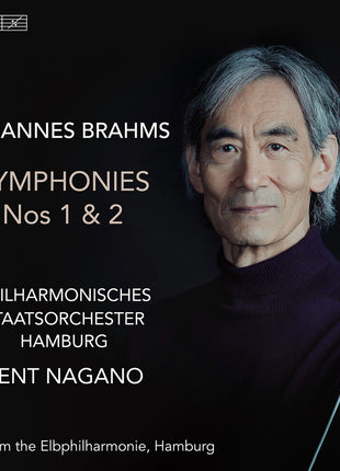 the album cover for Philharmonisches Staatsorchester Hamburg - Brahms: Syms Nos. 1 & 2