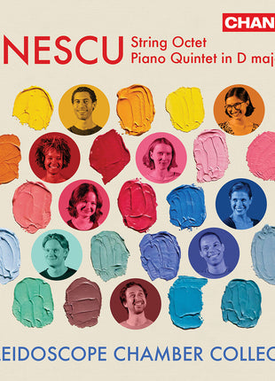 the album cover for Kaleidoscope Chamber Collective - Enescu: Str Octet Pno Qnt