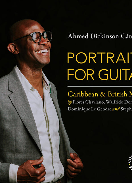 the album cover for Ahmed Cardenas  Dickinson - Portraits For Guitar