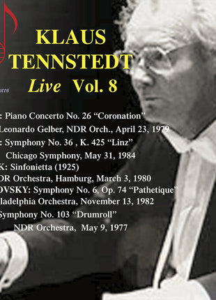 the album cover for Chicago Symphony Orchestra - Klaus Tennstedt Live Vol. 8