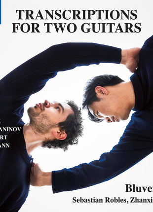 the album cover for Bluvenduo - Transcriptions For 2 Guitars