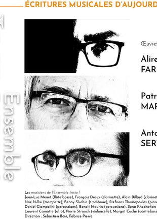 the album cover for Ensemble Inicia - Marcland Serviere & Farhang: Ecritures Musicales