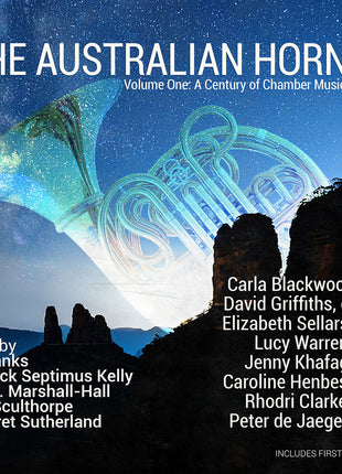 the album cover for Carla Blackwood - Australian Horn Vol. 1 - A Century Of Chamber