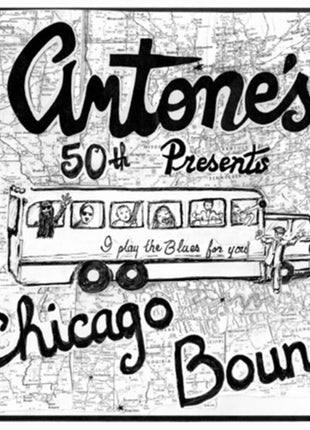 the album cover for Various Artists - Antone’s 50th Presents Chicago Bound: Honoring Muddy, Cliff & Blue