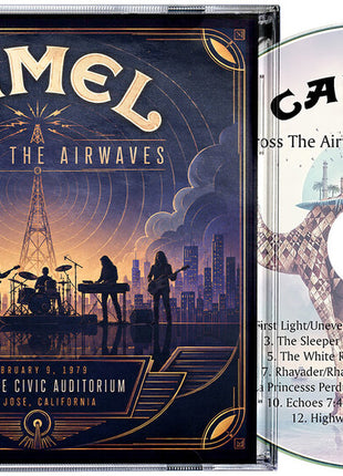 the album cover for Camel - Across The Airwaves