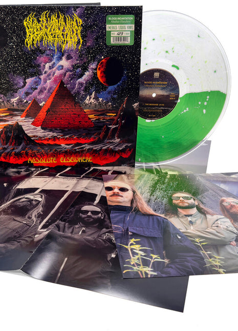 the album cover for Blood Incantation - Absolute Elsewhere - Deluxe [Indie Exclusive Emerald Liquid Filled]