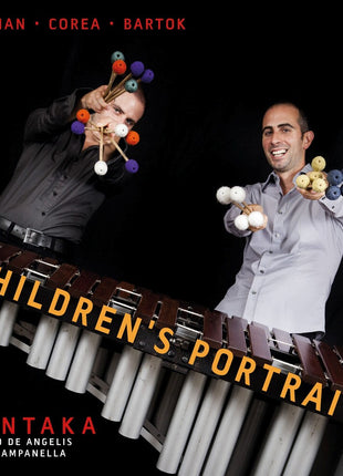 the album cover for Tiuntaka - Tansman, Corea, Bartok: Children's Portraits
