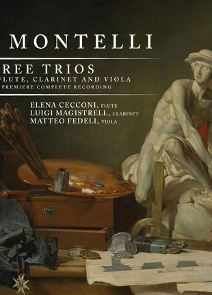 the album cover for Elena & Luigi Magistrelli & Matteo Fedeli Cecconi - J. Montelli: Three Trios for Flute, Clarinet & Viola