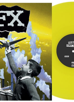 the album cover for NOFX - Decline (tellow Vinyl)