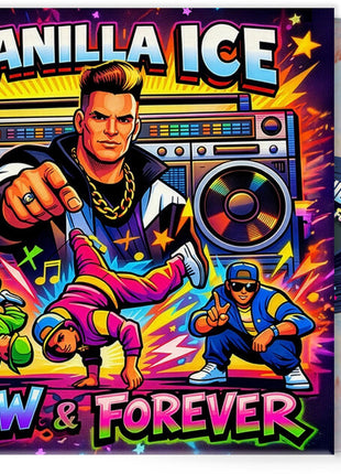 the album cover for Vanilla Ice - Now & Forever