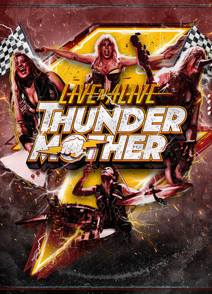 the album cover for Thundermother - Live'n'alive