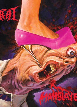 the album cover for Brat - Manslayer - Black Splatter Vinyl