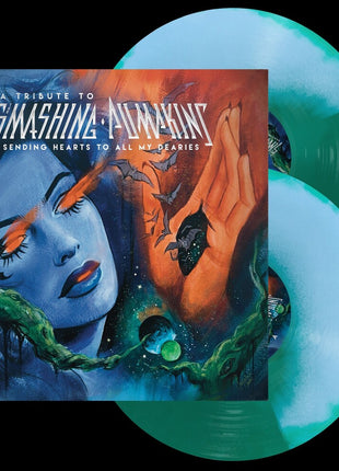 the album cover for Various Artists - Sending Hearts To All My Dearies - A Tribute To The Smashing Pumpkins [Baby Blue + Green]