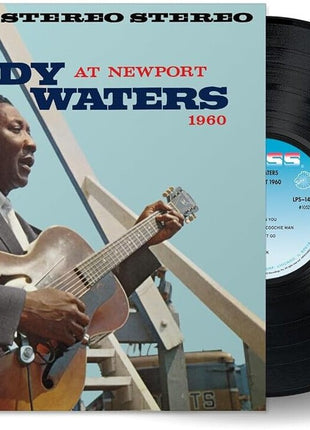 the album cover for Waters, Muddy - Muddy Waters at Newport 1960 (Chess Acoustic Sounds Series)