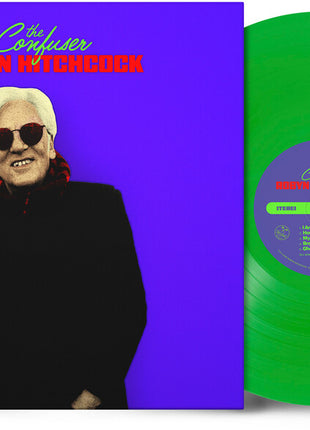 the album cover for Robyn Hitchcock - Confuser (lime Green Vinyl)