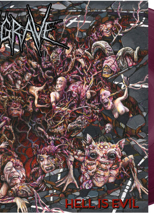 the album cover for Deathgrave - Hell Is Evil [Colored Vinyl] [Deluxe] [Limited Edition] (Purp) (Foem)